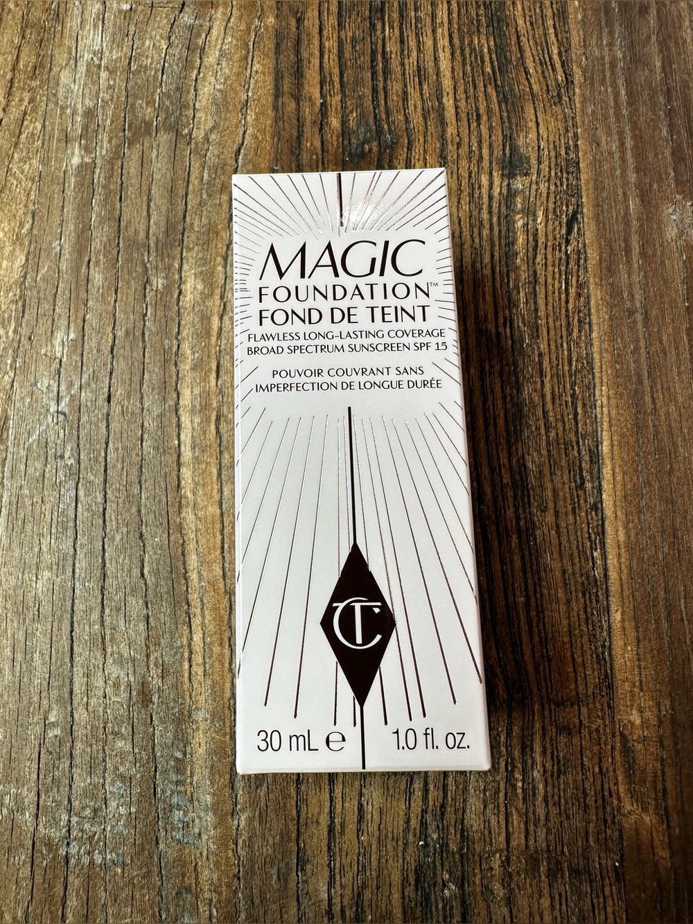 Charlotte Tilbury Magic Foundation in White-Cream Packaging
